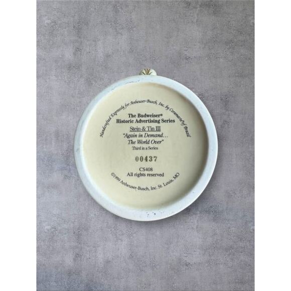 Vintage ANHEUSER-BUSCH The Budweiser Historic Advertising Series Beer Stein - Picture 5 of 5